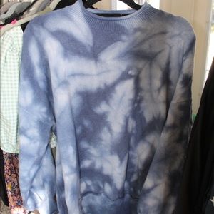 Blue tie dye sweater